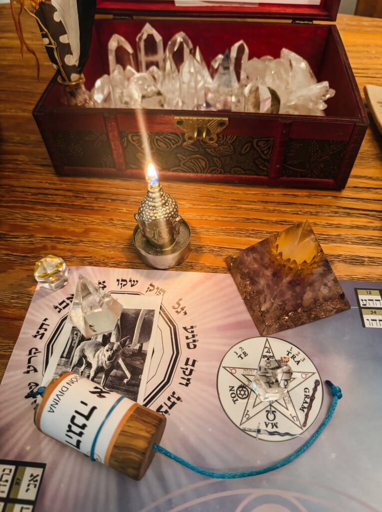 mesa radiónica pendulo hebreo